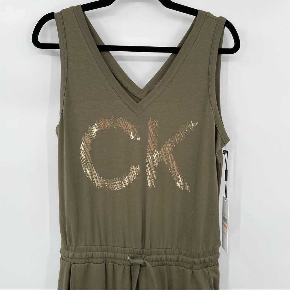 NEW! Calvin Klein Hunter Green Jumpsuit - Picture 3 of 14